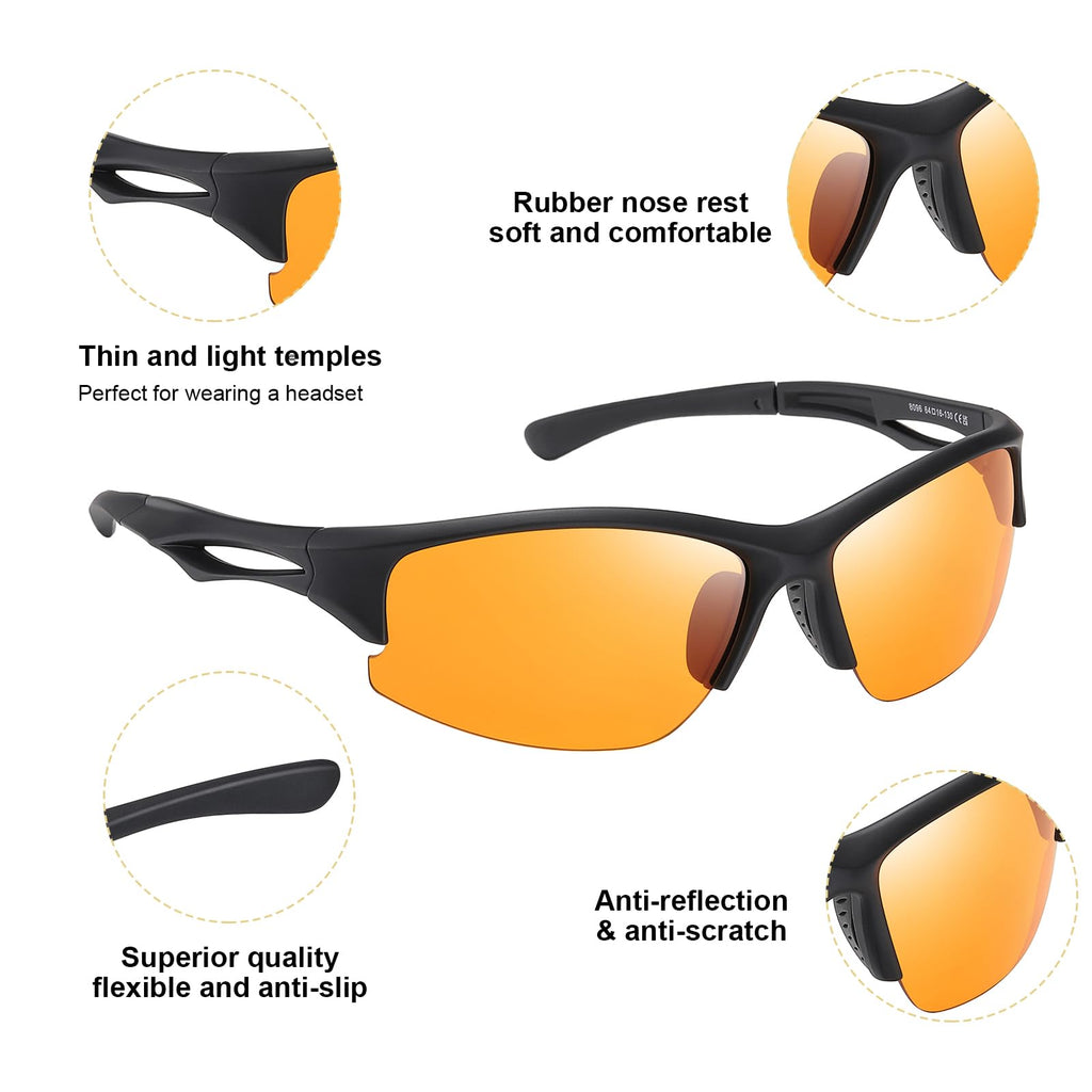 Okany Blue Light Blocking Glasses Gaming Computer Glasses Powerful Professional Screen Filter, 2.0 Upgraded Technology Anti-Fatigue Anti Glare UV Protection & Eyestrain Game Glasses for Women Men
