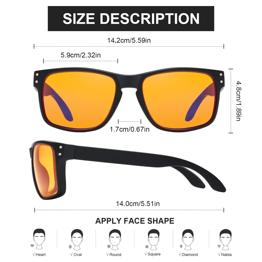 Okany Blue Light Blocking Glasses Gaming Computer Glasses Powerful Professional Screen Filter, 2.0 Upgraded Technology Anti-Fatigue Anti Glare UV Protection & Eyestrain Game Glasses for Women Men